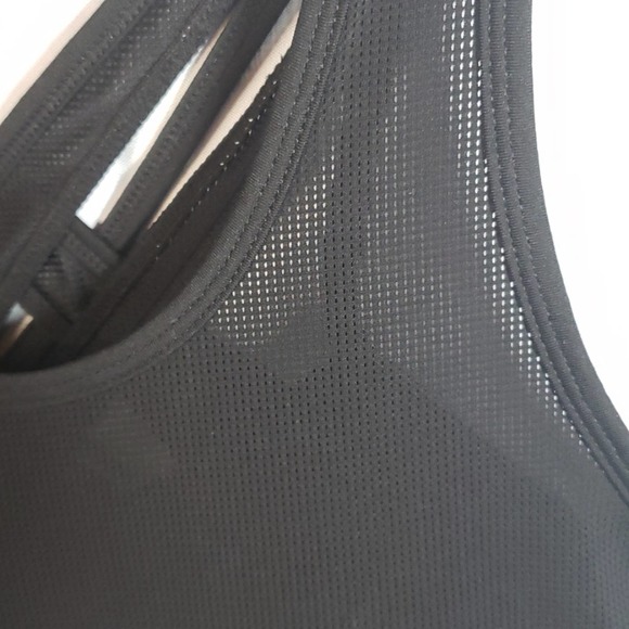 Fabletics Black Mesh Multistrap Athletic Top Sz S - Picture 2 of 7